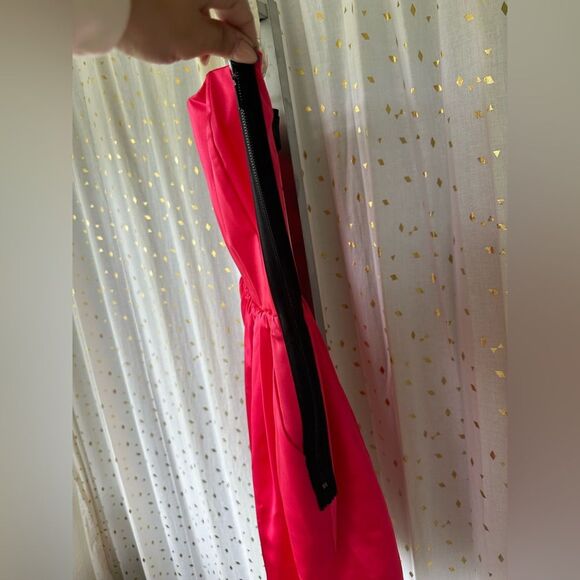 RACHEL Rachel Roy Meet Me In Montauk Strawberry Open Back Cocktail Mini Dress 2 - Picture 4 of 8